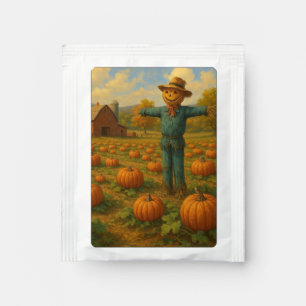 autumn pumpkin patch & scarewcrow tea bag drink mix