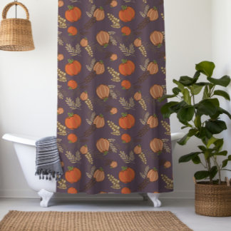 Autumn Pumpkin Patch Shower Curtain