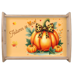 Autumn Pumpkin  Serving Tray