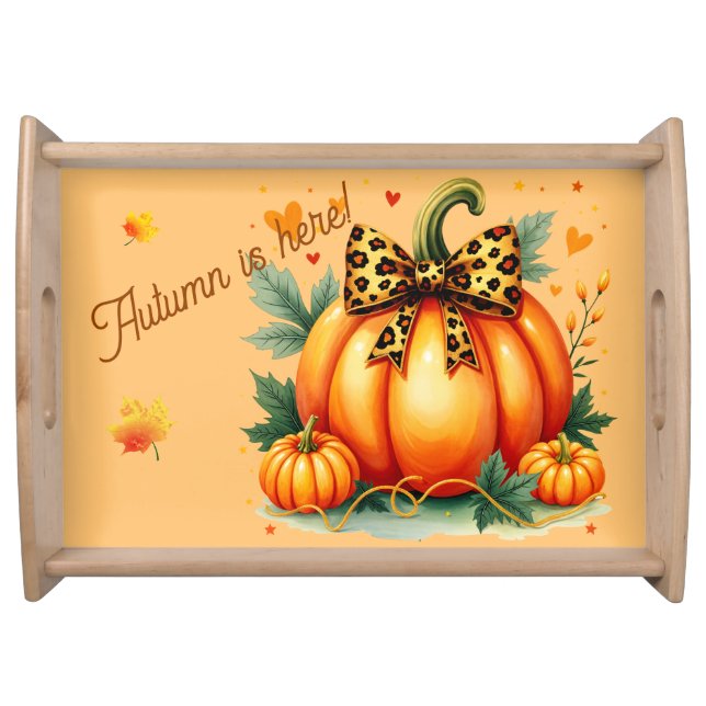 Autumn Pumpkin  Serving Tray (Front)
