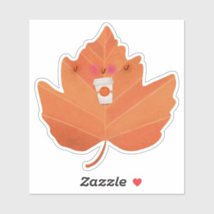 Autumn Pumpkin Spice Latte Halloween Fall Sticker