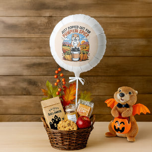 Autumn Pumpkin Spice Prairie Dog Halloween Party Balloon