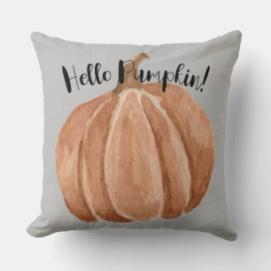 Autumn Pumpkin Throw Pillow
