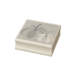 Autumn Pumpkin Wood Stamp for Personalized Crafts
