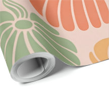 Autumn Pumpkin Wrapping Paper Pattern Fall Season