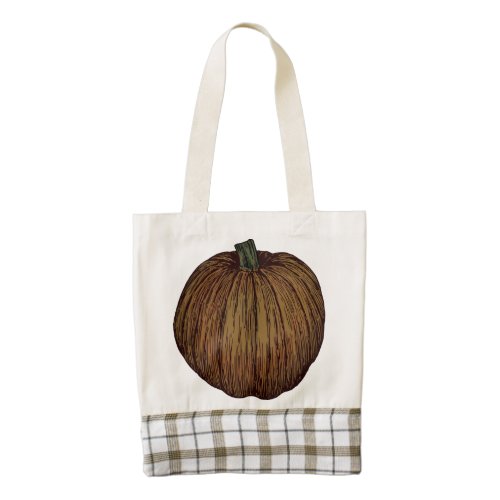 Autumn Pumpkin Zazzle HEART Tote Bag