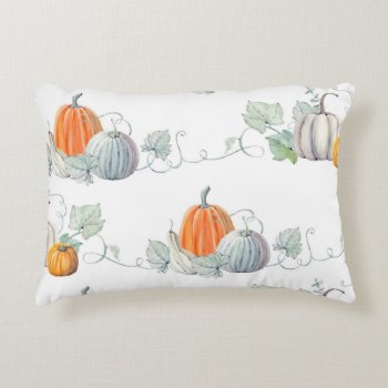 Autumn Pumpkins1 Accent Pillow by BlayzeInk at Zazzle