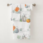 Autumn Pumpkins1 Bath Towel Set at Zazzle