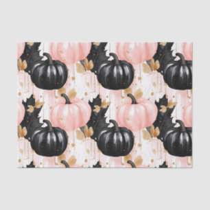Autumn Pumpkins and Leaves Fall Pattern Decoupage Tissue Paper