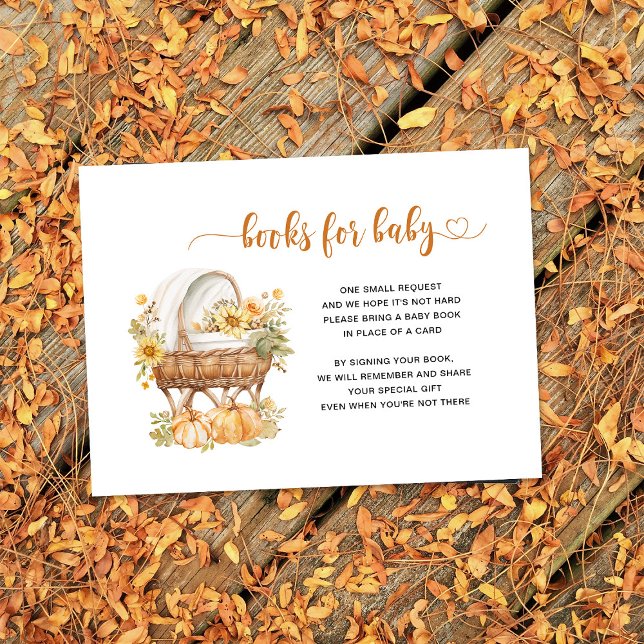 Autumn Pumpkins Books for Baby Enclosure Card (Creator Uploaded)