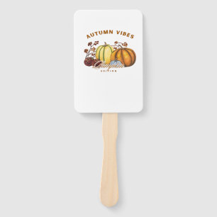 Autumn pumpkins Classic T-Shirt.png Hand Fan