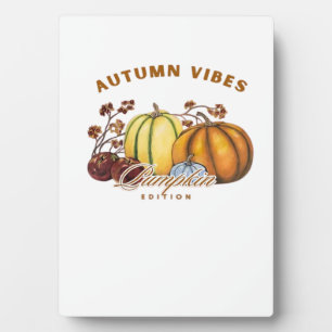 Autumn pumpkins Classic T-Shirt.png Plaque