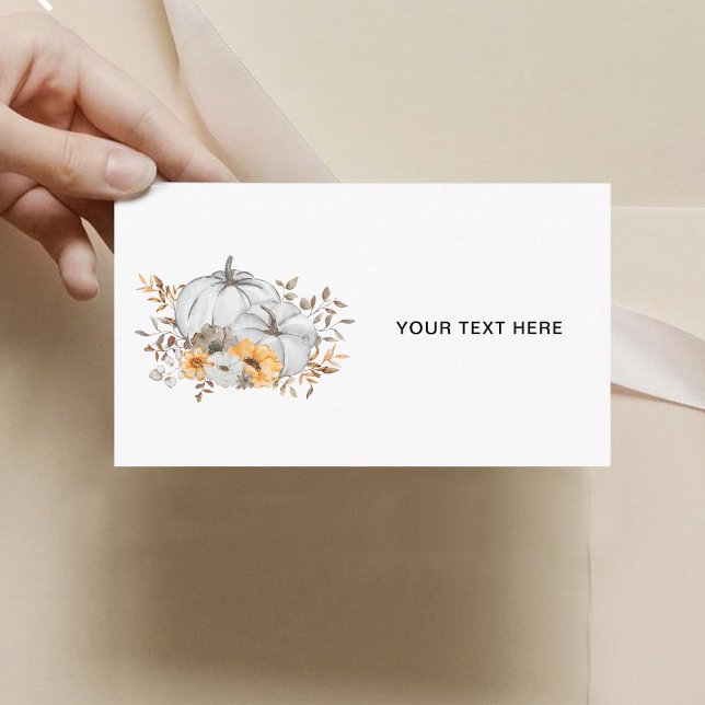 Autumn Pumpkins Custom notes Enclosure Cards (Creator Uploaded)