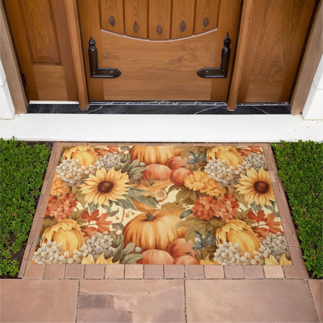 Autumn Pumpkins Doormat (Outdoor)