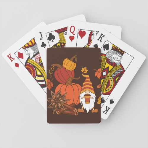 Autumn Pumpkins Gnome Spice Card