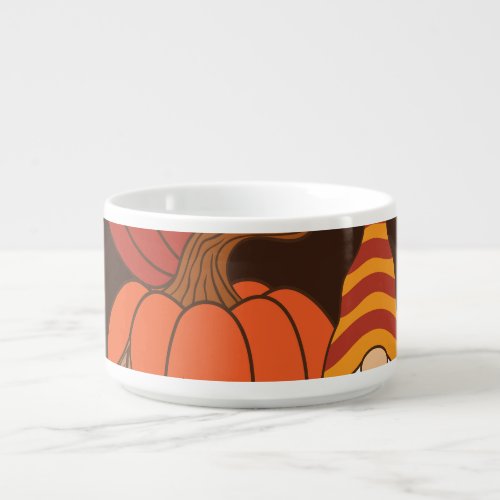 Autumn Pumpkins Gnome Spice Card Bowl