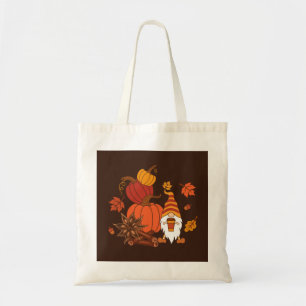 Autumn Pumpkins Gnome Spice Card Tote Bag