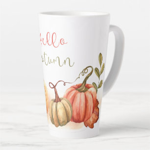 Autumn - Pumpkins Hello Autumn Latte Mug