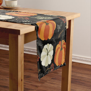 Autumn Pumpkins Pattern Short Table Runner