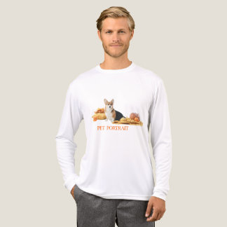 Autumn Pup & Pumpkins Tri-Blend Shirt