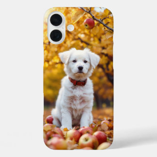Autumn Puppy Bliss iPhone 16 Case