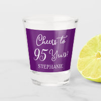 Autumn Purple Cheers to 95 Years 95th Birthday