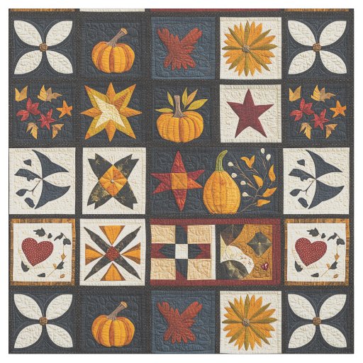Autumn Quilt Block Pattern | Rustic Harvest Fabric