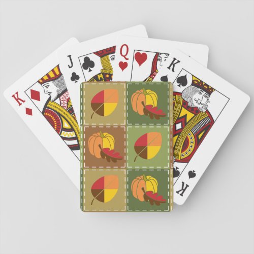 Autumn Quilt Classic Playing Cards