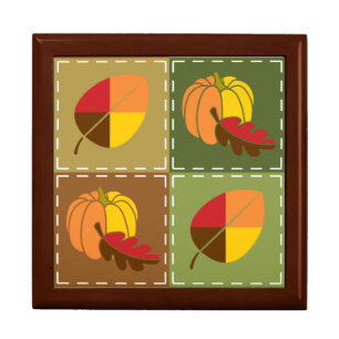 Autumn Quilt Tile Box