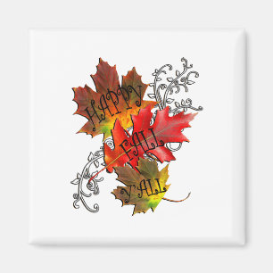 Autumn Quote Happy Fall Y'all Magnet