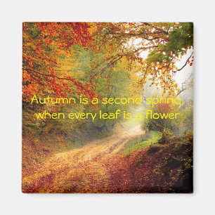 Autumn quote magnet