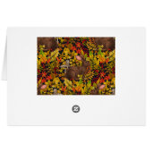 Autumn Rabbit on black Cards (Back Horizontal)