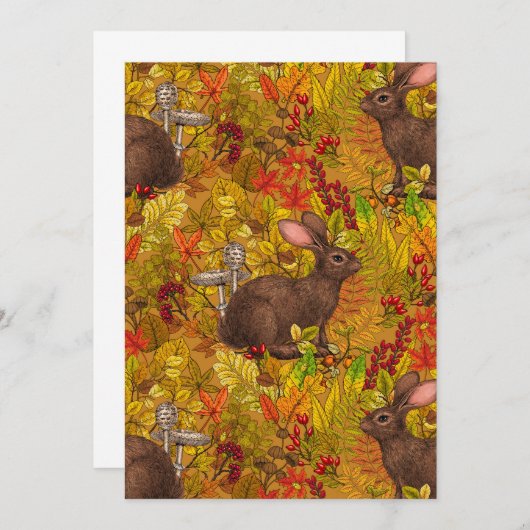 Autumn Rabbit on ochre (Front/Back)