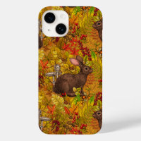 Autumn Rabbit on ochre