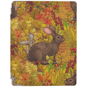 Autumn Rabbit on ochre iPad Smart Cover
