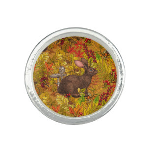 Autumn Rabbit on ochre Ring