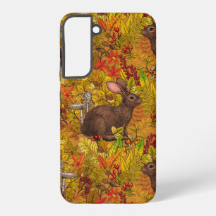 Autumn Rabbit on ochre Samsung Galaxy S22+ Case