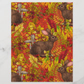Autumn Rabbit on red (Back)