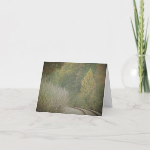 Autumn Railroad note card