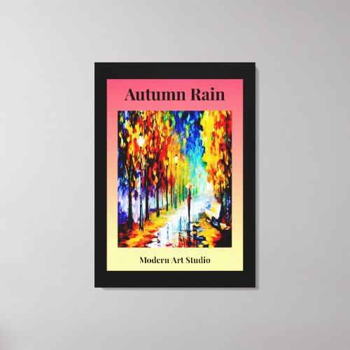 Autumn Rain Canvas Print