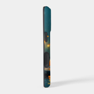 Autumn Rain Ghosts – Cozy Halloween Street Lights  iPhone 17 Case