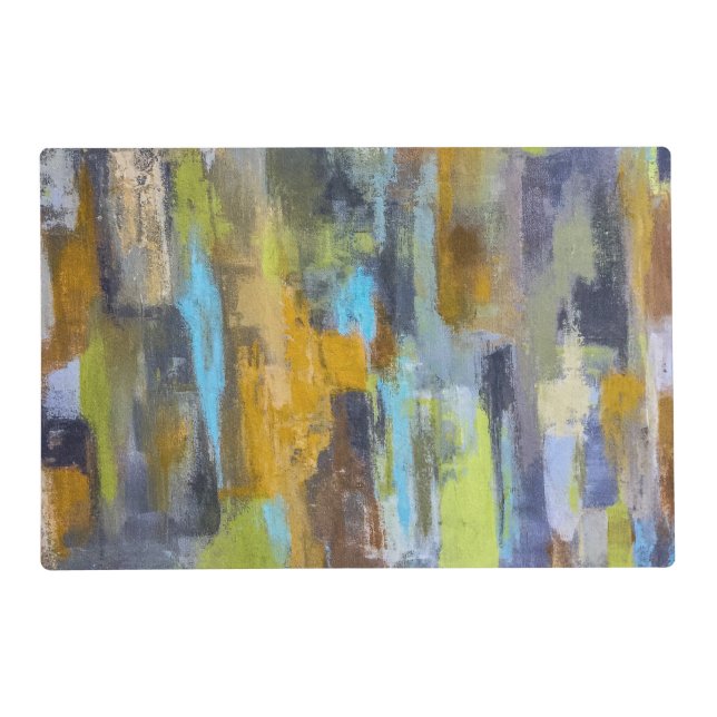 Autumn Rain Laminated Placemat (Front)