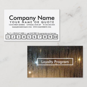 autumn rain loyalty program card