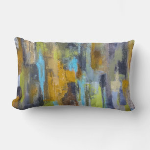 Autumn Rain Poly Lumbar Throw Pillow