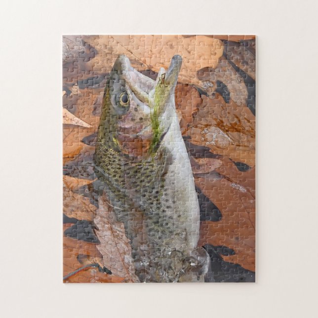 Autumn Rainbow Trout Jigsaw Puzzle (Vertical)