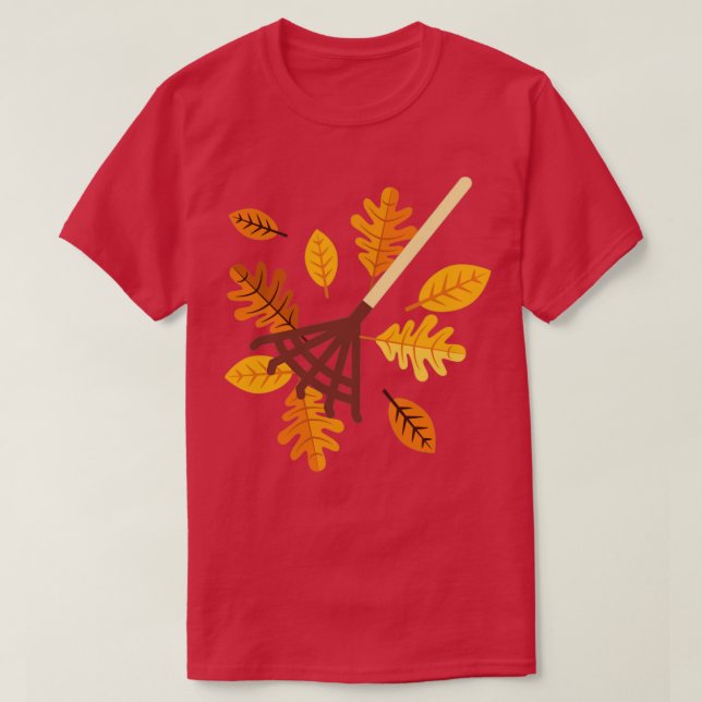 Autumn Rake T-Shirt (Design Front)