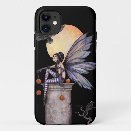 Autumn Raven Gothic Fairy Fantasy Art iPhone 11 Case