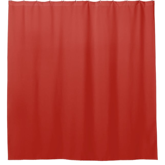 Autumn Red Orange Shower Curtain (Front)