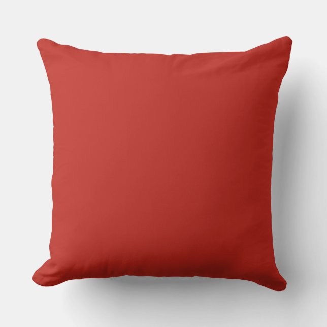 Autumn Red Orange Throw Pillow (Front)