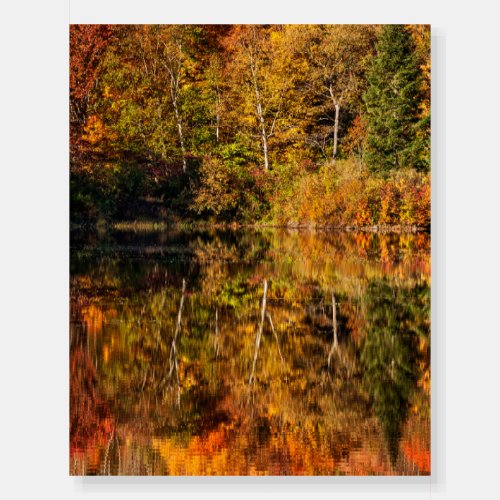 Autumn reflection on Coffin Pond Foam Board